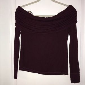 Forever 21 Off the Shoulder Foldable Top